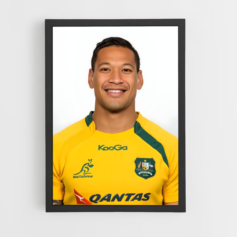 Poster Sourire d'All Blacks – affiche Rugby (vue 2)